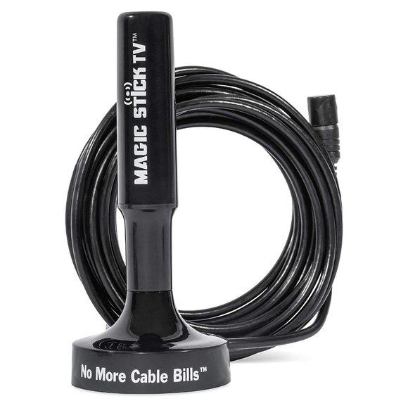 Magic Stick MS-50MAX: HDTV TV Antenna w/ Magnetic Base Indoor, Outdoor - Black - Picture 1 of 10